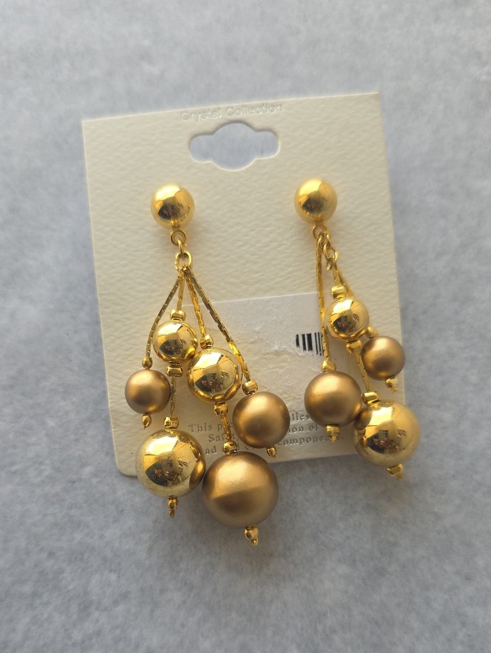 Gold Bead Drop Earrings - Women Jewelry